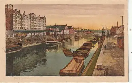 4040 NEUSS, Hafen, Frachtschiffe, 20er Jahre