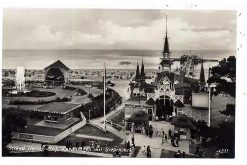 0-2253 HERINGSDORF, Kuranlagen und Seebrücke, Verlag Estorff