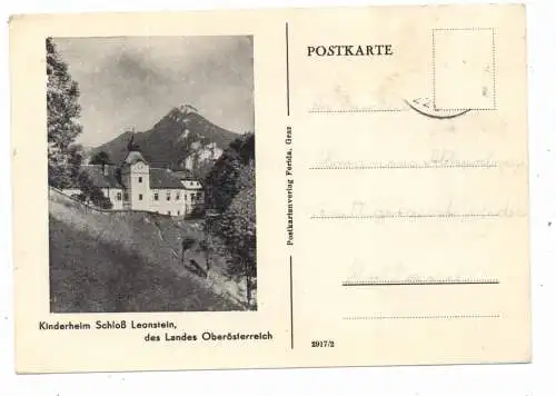 A 4592 OBERGRÜNBURG, Schloß Leonstein