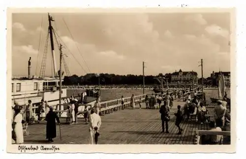 [Ansichtskarte] 0-2565 KÜHLUNGSBORN - ARENDSEE, Seebrücke, Ausflugsdampfer, 1937. 