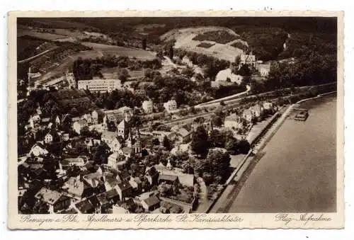 [Ansichtskarte] 5480 REMAGEN, Flug - Aufnahme, Ende 20er Jahre. 