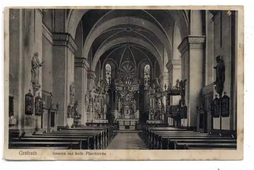 5650 SOLINGEN - GRÄFRATH, Innenansicht der kath. Pfarrkirche, Verlag Flächsner