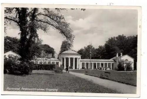 [Ansichtskarte] BÖHMEN & MÄHREN - MARIENBAD / MARIANSKE LAZNE, Ferdinandsbrunnen, Ursprung. 