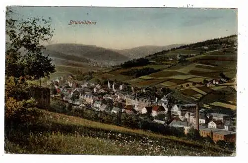 0-9650 KLINGENTHAL - BRUNNDÖBRA, Gesamtansicht, 1923, Verlag Körner
