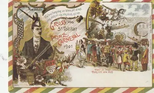 [Ansichtskarte] 5000 KÖLN, KARNEVAL 1901, REPRO. 