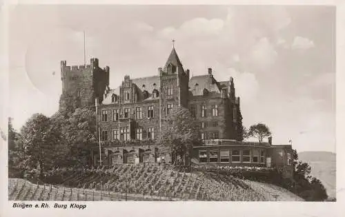 [Ansichtskarte] 6530 BINGEN, Burg Klopp, 1949. 