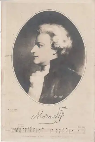 [Ansichtskarte] MUSIK - KOMPONISTEN - WOLFGANG AMADEUS MOZART - Porträt. 