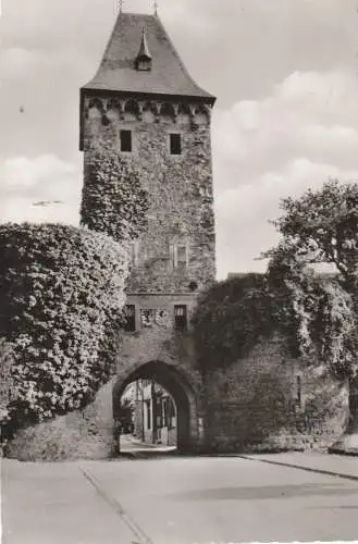 [Ansichtskarte] 5358 BAD MÜNSTEREIFEL, Werthertor, Landpoststempel "Kreuzweingarten über Euskirchen", 1957. 