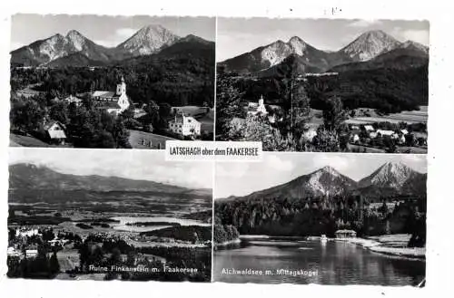 [Ansichtskarte] A 9582 LATSCHACH / Faakersee, 4 Ansichten 1961. 