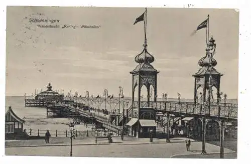ZUID-HOLLAND - SCHEVENINGEN, Wandelhoofd "KONINGIN WILHELMINA", 1910, Weenenk & Snel