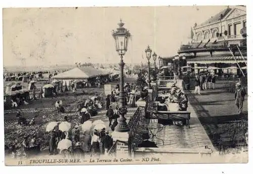 F 14360 TROUVILLE, La Terrasse du Casino, animierte Szene