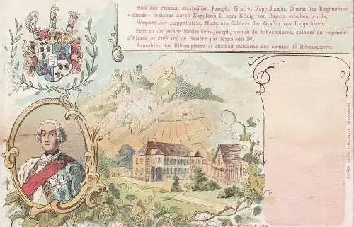 F 68150 RIBEAUVILLE - RAPPOLTSWEILER, Schloß Rappoltstein, Prinz Maximilian Joseph Graf von Rappoltstein