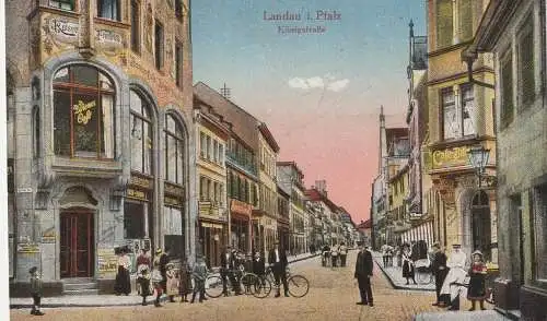 6740 LANDAU, Königstrasse, "Wiener Cafe ", "Cafe-Billes", 1919