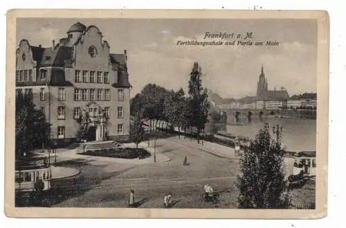 6000 FRANKFURT, Fortbildungsschule am Main, Strassenbahnen, 20er Jahre