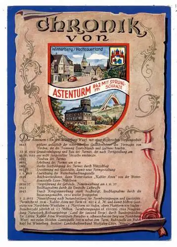 [Ansichtskarte] 5788 WINTERBERG / ASTENBERG, Chronik-AK. 