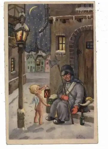 BERUFE - SCHLAFENDER NACHTWÄCHTER, Humor, 1947