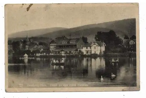 0-3705 ILSENBURG, Hotel zu den roten Forellen, 1944, Postleitzahl (19), Druckstellen