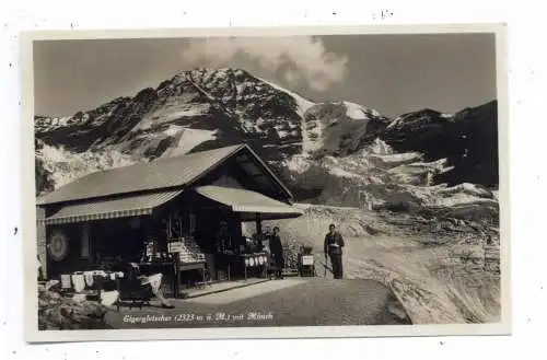 [Ansichtskarte] CH 3822 LAUTERBRUNNEN BE, Kiosk am Eigergletscher. 