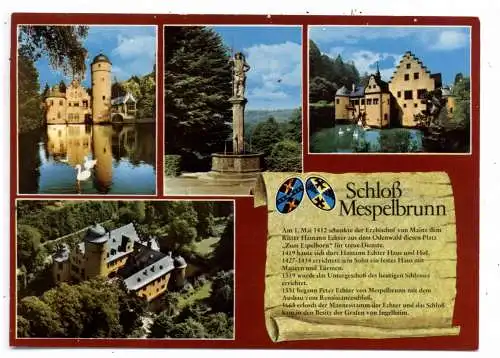 8751 MESPELBRUNN, Schloß, Chronik - AK