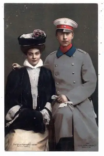 [Ansichtskarte] MONARCHIE - DEUTSCHLAND, Der Kronprinz mit Ehefrau, Verlag Liersch. 