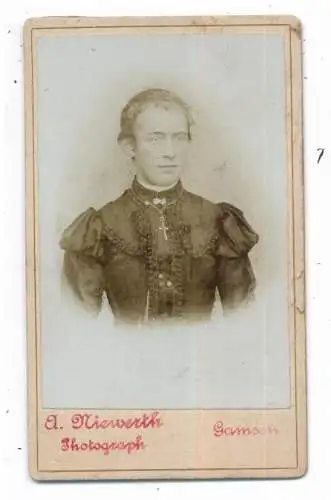 3170 GIFHORN - GAMSEN, CDV Hartphoto Porträt, Photograph A. Niewerth