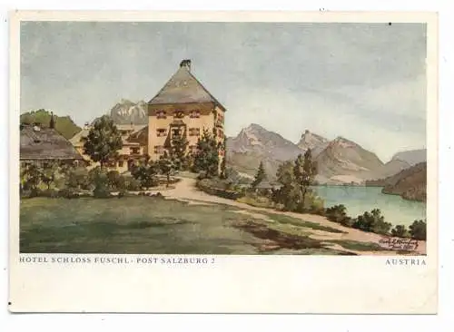 [Ansichtskarte] A 5330 FUSCHL, Hotel Schloss Fuschl. 