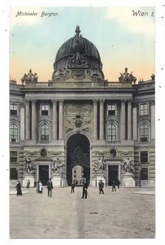 A 1000 WIEN, Michaeler Burgtor, 1910, Ledermann