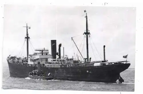 [Ansichtskarte] OZEANSCHIFFE - FRACHTSCHIFF "REGINA ofer AEGINA", Photo in AK Größe, NS-Beflaggung. 
