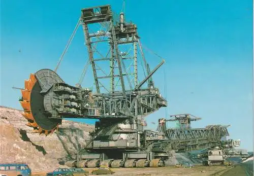 [Ansichtskarte] 5010 BERGEIM, Rheinbraun Tagebau Fortuna, , Schaufelradbagger. 