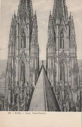 [Ansichtskarte] 5000 KÖLN, KÖLNER DOM, Turm - Details, Verlag Becker. 