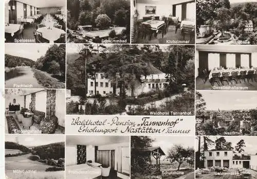 5428 NASTÄTTEN, Waldhotel "Tannenhof", 13 Ansichten