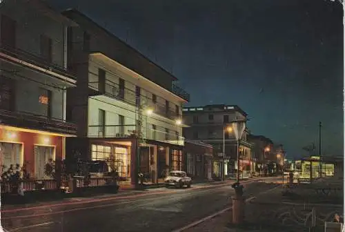 I 47814 BELLARIA - IGEA MARINA, Viale Pinzon di notte, 1961