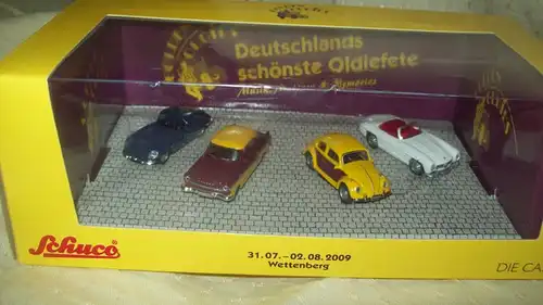 4 tlg. Schuco - Golden Oldies - Sammelautos in Box - OVP - limitierte Ausgabe