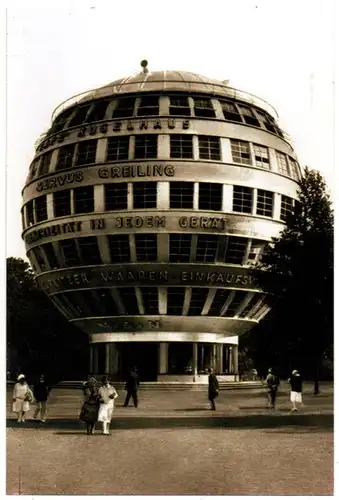 Foto-AK Dresdner Kugelhaus (Reprint eines alten Fotos als Postkarte)