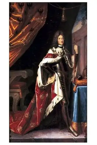 Altes Gemälde König Friedrich I. von Preußen und Kurfürst von Brandenburg (Neudruck als Postkarte)