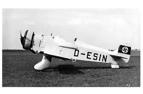 Altes Foto Versuchsflugzeug Blohm & Voss Ha 136 V1 (Neudruck als Postkarte)
