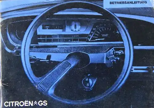 Citroen GS Betriebsanleitung 1975