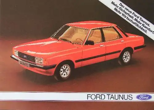 Ford Taunus Modellprogramm 1979 Automobilprospekt