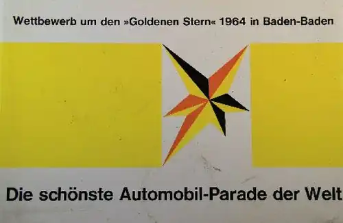 &quot;Die schönste Automobilparade der Welt&quot; Automobil-Wettbewerb Baden-Baden 1964