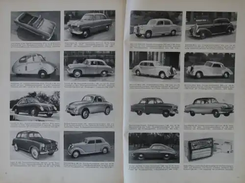 Szenasy &quot;Automobile 1954 - Typentafeln, Preise, Bilder&quot; Automobil-Jahrbuch 1954