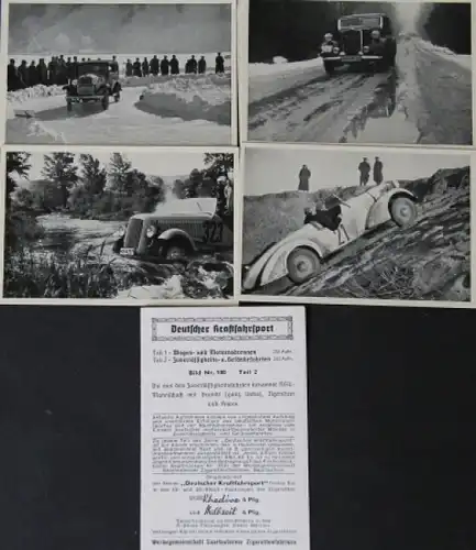 &quot;Deutscher Kraftfahrsport&quot; Motorsport-Sammelbilder zu Band II in Umschlägen 1939