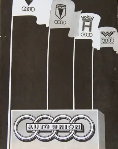 Auto-Union Modellprogramm 1939 Automobilprospekt