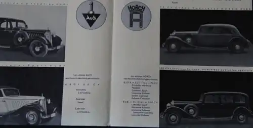 Auto-Union Modellprogramm 1939 Automobilprospekt