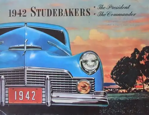 Studebaker Modellprogramm 1942 Automobilprospekt