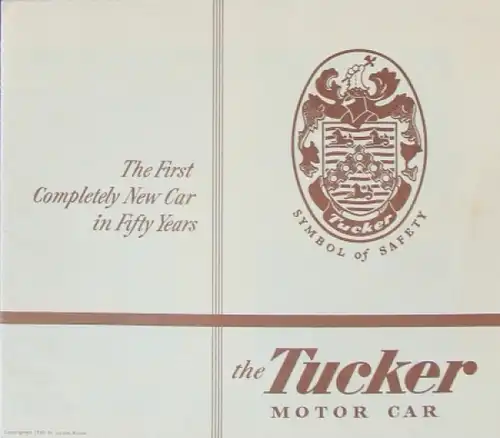Tucker Torpedo Modellprogramm 1947 Automobilprospekt