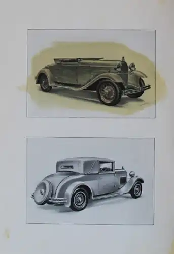 Talbot Modellprogramm 1928 Automobilprospekt