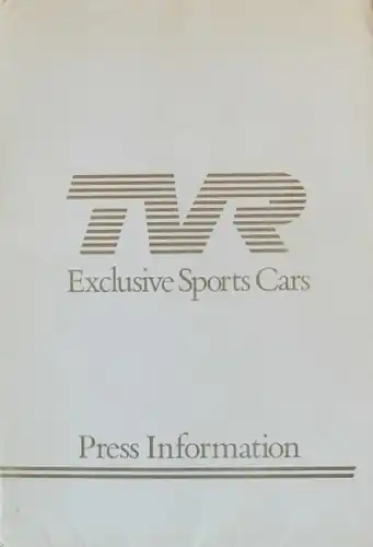 TVR 350i Pressemappe 1985 Automobilprospekt