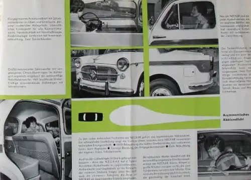 Fiat NSU Model Neckar Automobilprospekt 1959