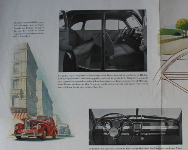 Opel Kapitän Modellprogramm 1939 Automobilprospekt Nr. 7611 - oldthing