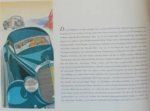 Mercedes Benz Typ 230 Modellprogramm 1939 Automobilprospekt